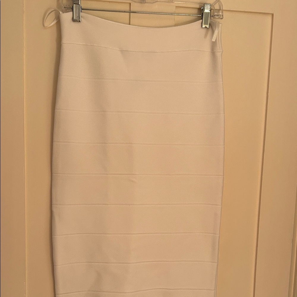 BCBGMaxAzria White Pencil Skirt